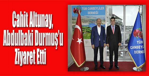  Cahit Altunay, Abdulbaki Durmuş'u Ziyaret Etti