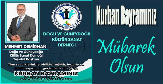 Mehmet Demirhan’dan Kurban Bayramı Mesajı