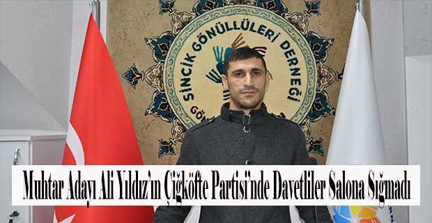 Muhtar Adayı Ali Yıldız'ın Çiğköfte Partisi'nde Davetliler Salona Sığmadı 