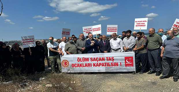 Saadet Partisi Sultangazi İlçe Başkanlığı Taş Ocakları Sorununu Yeniden Gündeme Taşıdı