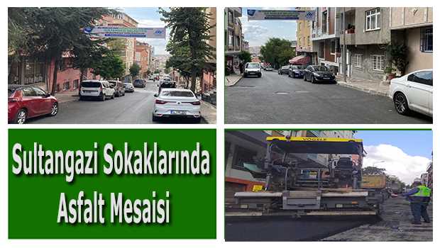 Sultangazi Sokaklarında Asfalt Mesaisi