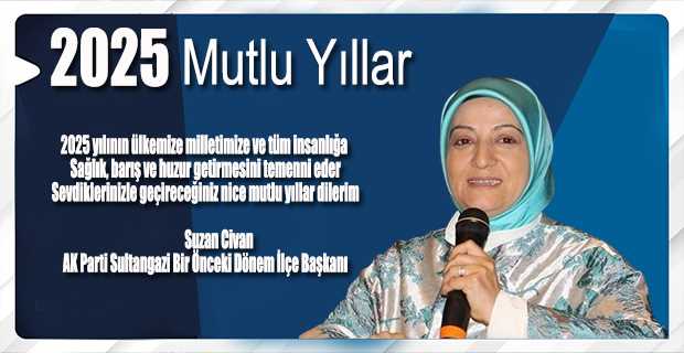 Suzan Civan'dan Yeni Yıl Mesajı