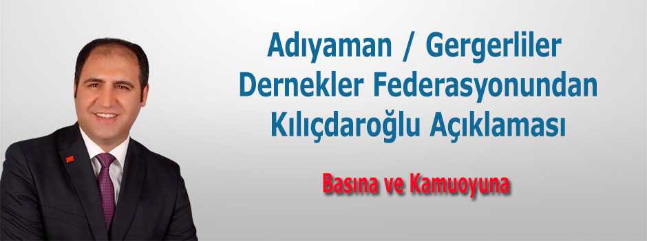 Adıyaman / Gerger Dernekler Federasyonundan K…