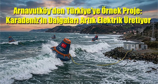 Arnavutköy’den Türkiye’ye Örnek Proje: Karadeniz’in Dalgaları Artık Elektrik Üretiyor