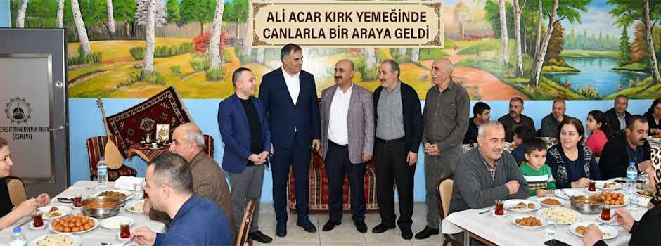 Av Ali Acar Kırk Yemeğinde Canlarla Bir Araya Geldi