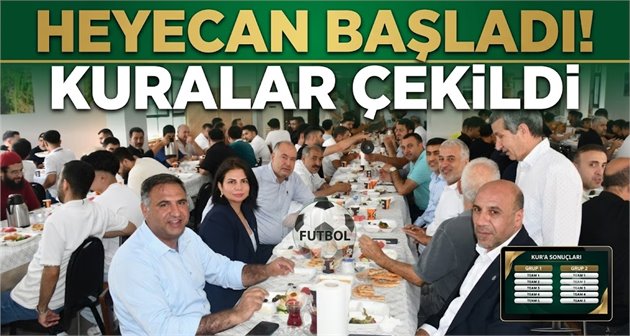 Gerger Dernekler Federasyonu Futbol Turnuvası'nda Kuralar Çekildi