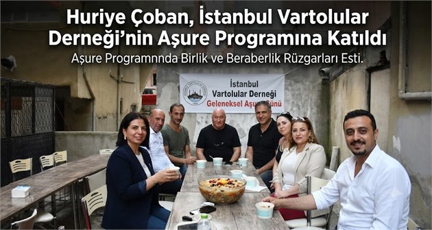 Huriye Çoban, İstanbul Vartolular Derneği'nin Aşure Programına Katıldı