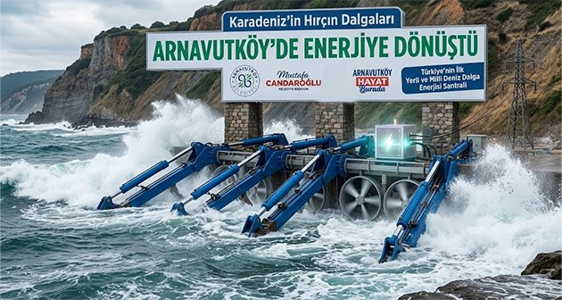 Karadeniz’in Hırçın Dalgaları Arnavutköy’de Enerjiye Dönüştü