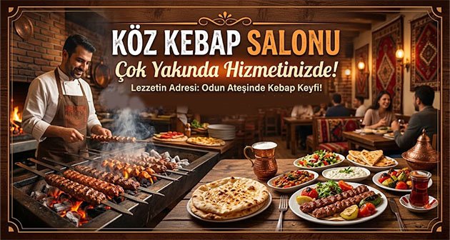  Köz Kebap Salonu Çok Yakında Hizmetinizde!