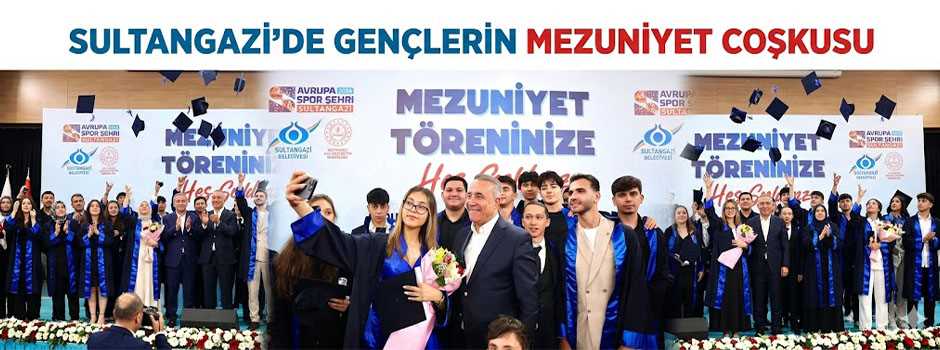 Sultangazi’de Gençlerin Mezuniyet Coşkusu