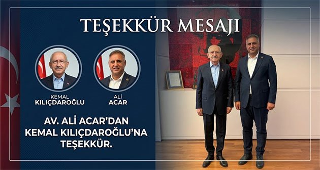  Teşekkür Mesajı
