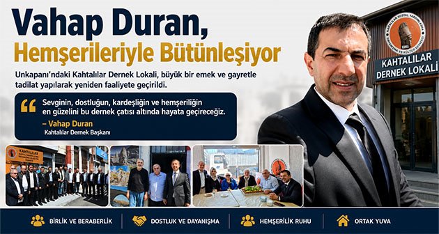 Vahap Duran, Hemşerileriyle Bütünleşiyor